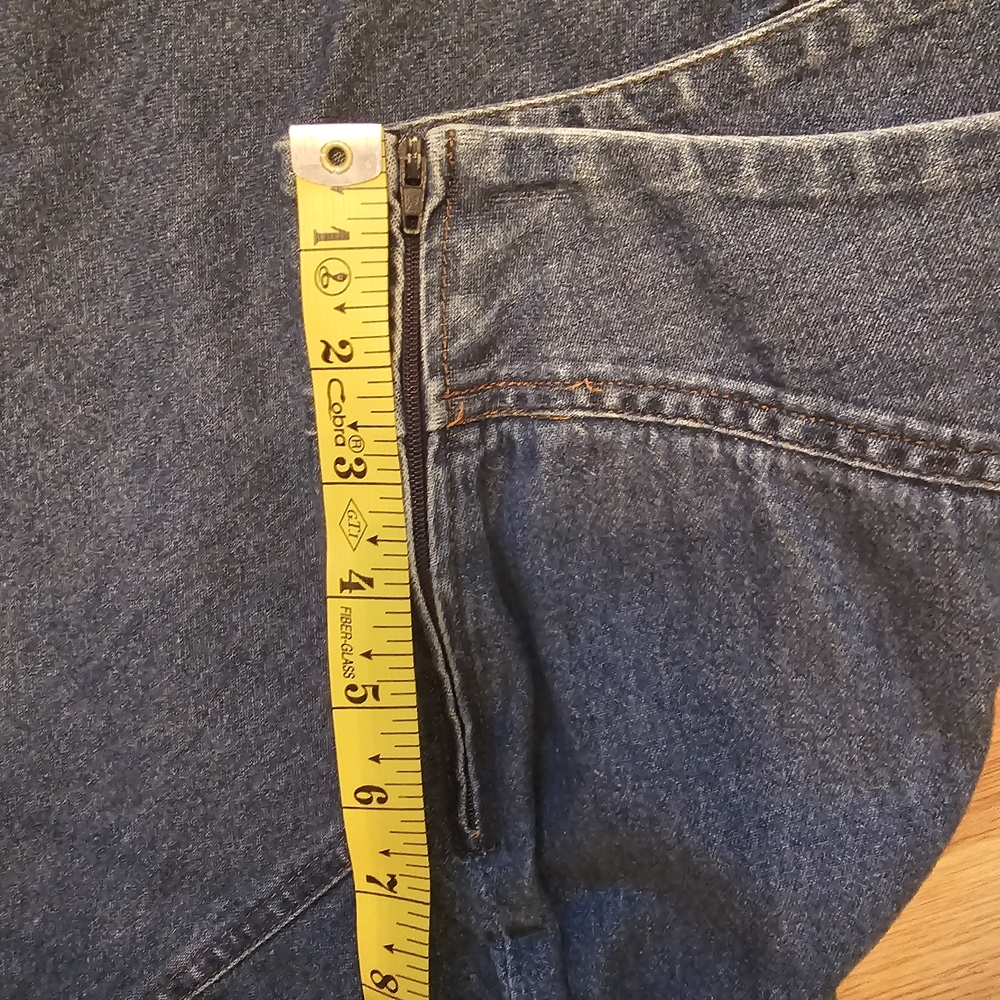 Vintage Studio Blue Denim Pencil Skirt Size 10 - Picture 8 of 8